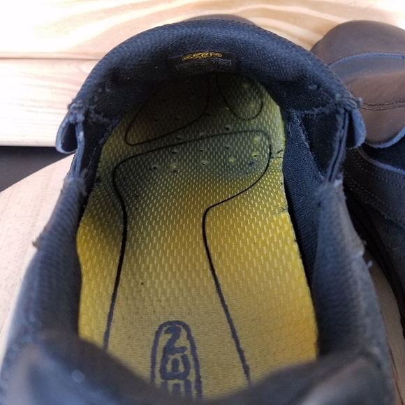 KEEN 1012857D DESTIN Men's 11.5 US Slip On Black Leather Loafers EH Work Shoes - Picture 12 of 16